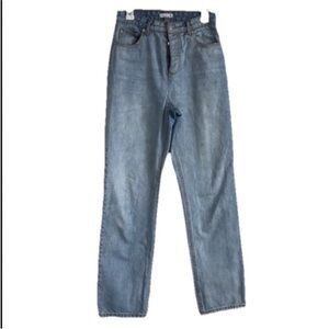 Avec Les Filles Jeans High Rise Light Blue Denim